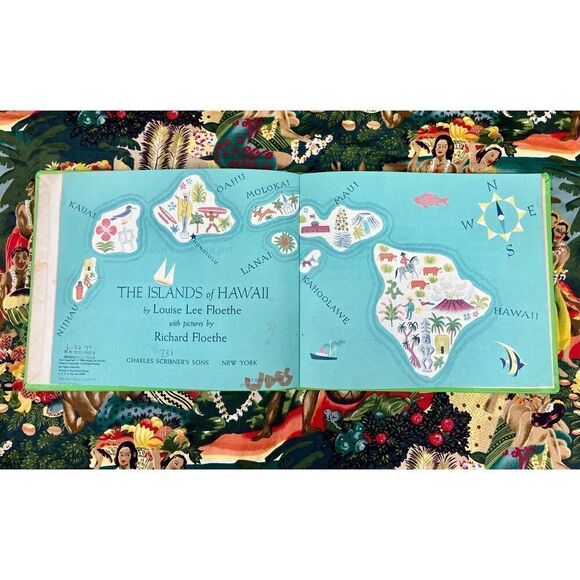 Vtg MCM Book The Islands Of Hawaii by Louis & Richard Floethe 1964 Illustrated - Picture 1 of 11